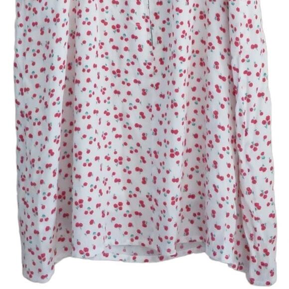 Olivaceous 90s Mini Dress Tank Floral Sleeveless Back Zip White Red L NWOT - Picture 6 of 15